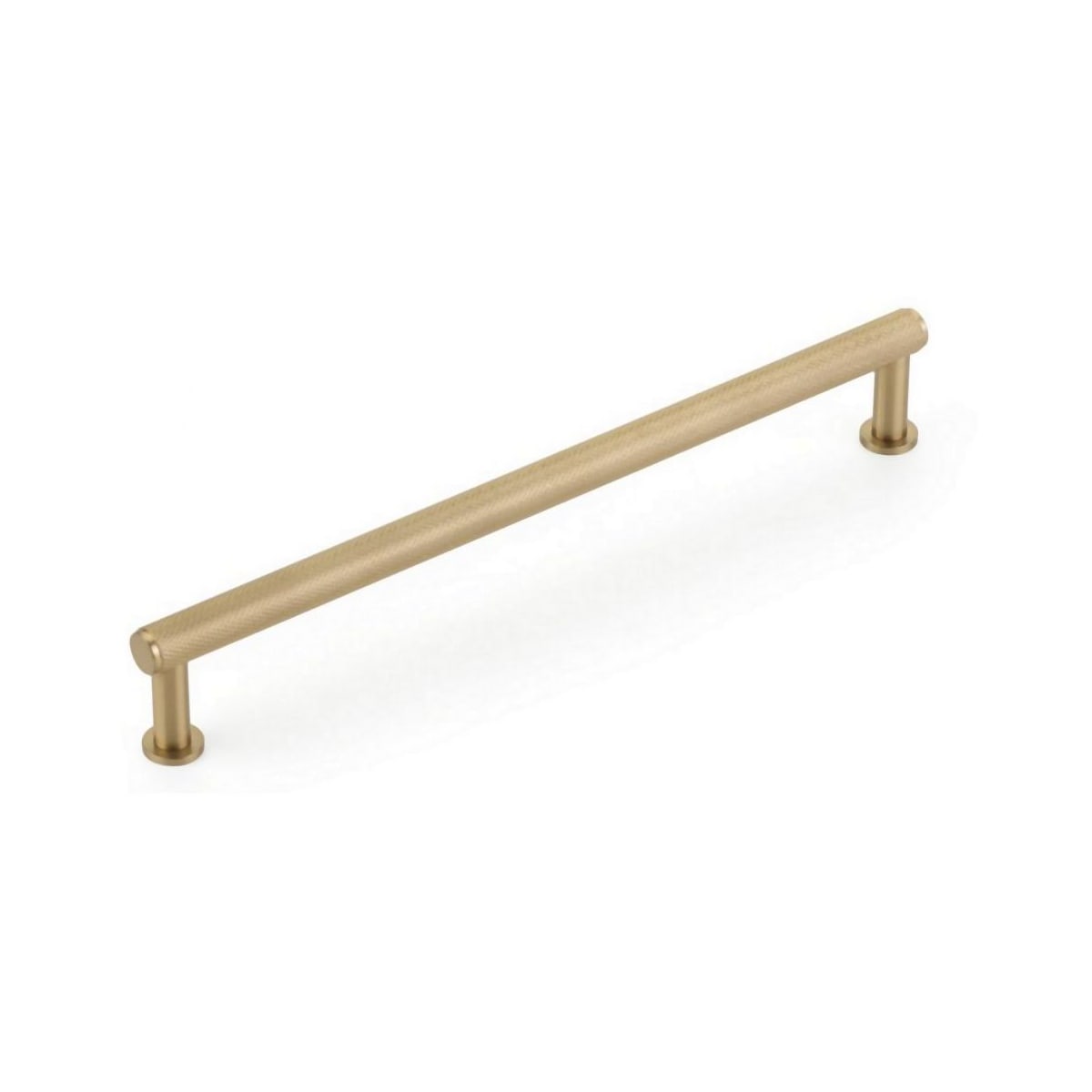 Pub House 8" Center to Center Diamond Knurled Solid Brass Cabinet Bar Handle / Drawer Bar Pull