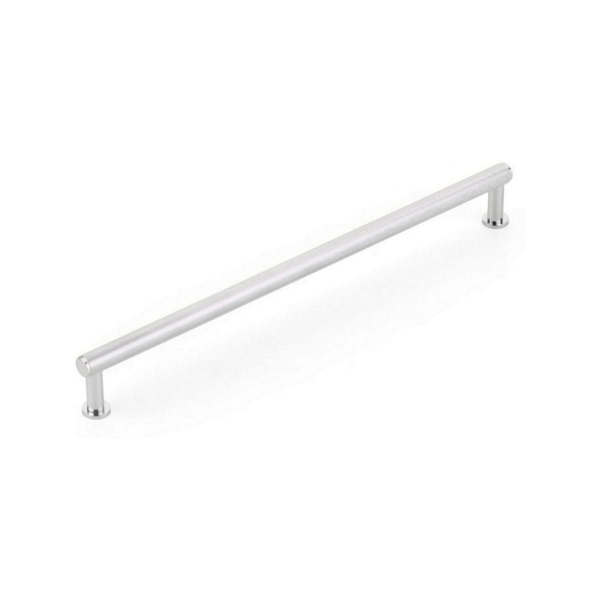 Pub House 10" Center to Center Diamond Knurled Solid Brass Bar Style Large Cabinet Handle / Drawer Pull