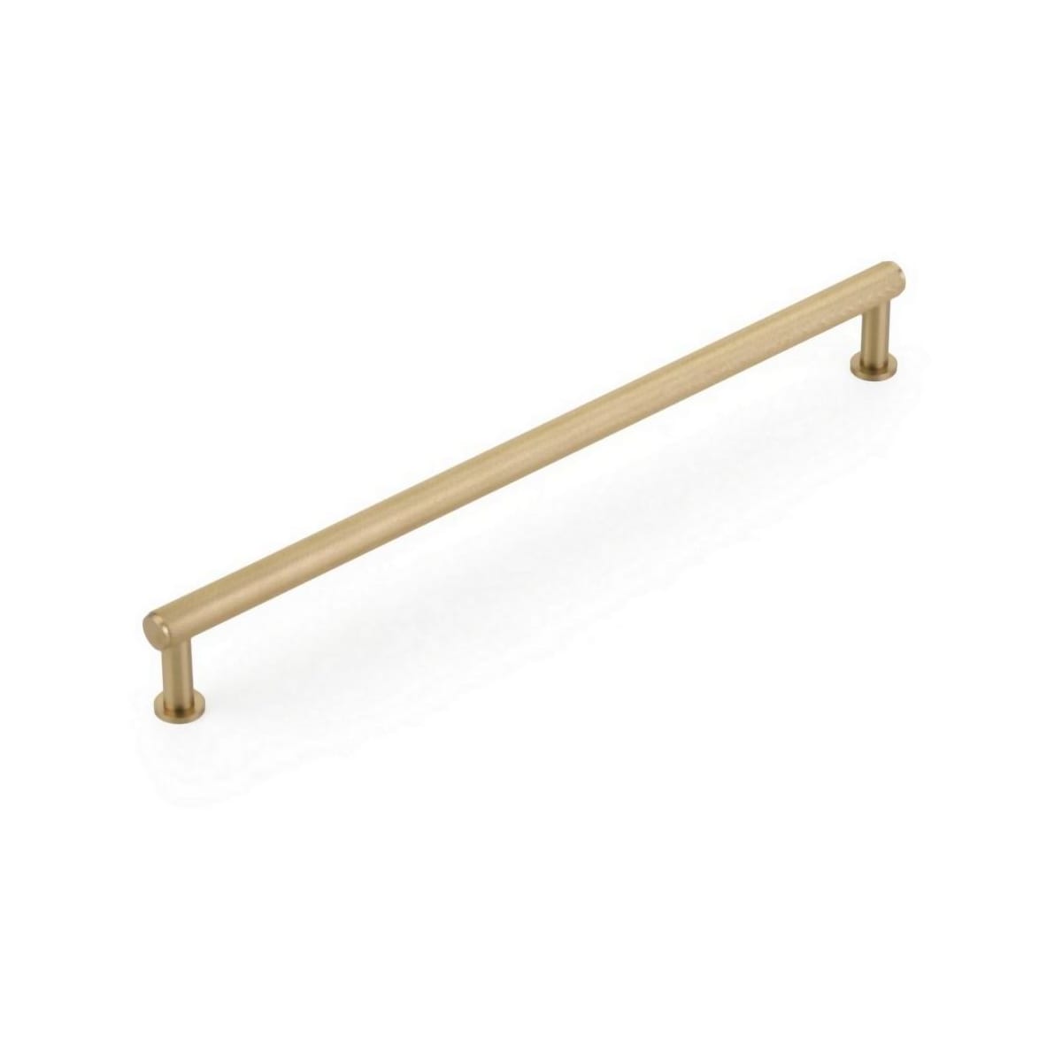 Pub House 10" Center to Center Diamond Knurled Solid Brass Bar Style Large Cabinet Handle / Drawer Pull