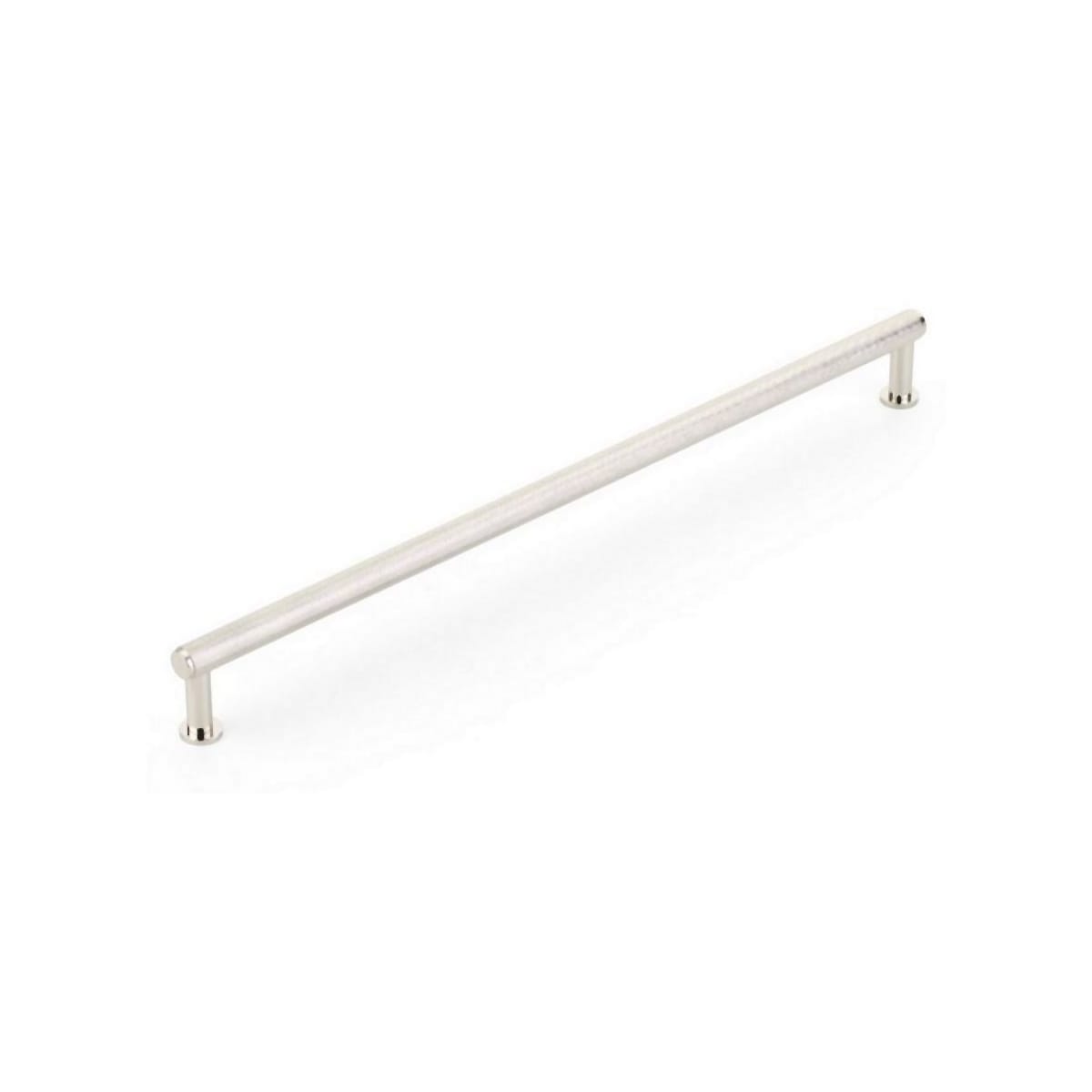 Schaub and Company - 5012-PN - Pub House 12" Center to Center Diamond Knurled Bar Solid Brass Oversized Cabinet Handle / Drawer Pull in Polished Nickel