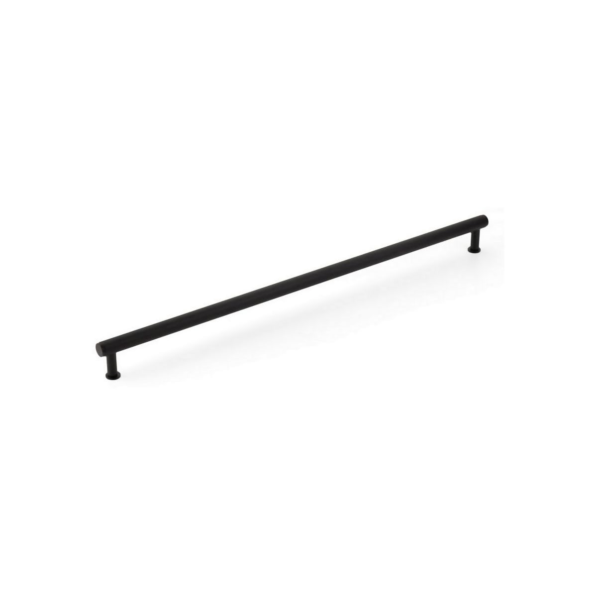 Schaub and Company - 5024A-MB - Pub House 24" Center to Center Knurled Industrial Solid Brass Appliance Handle / Appliance Pull in Matte Black