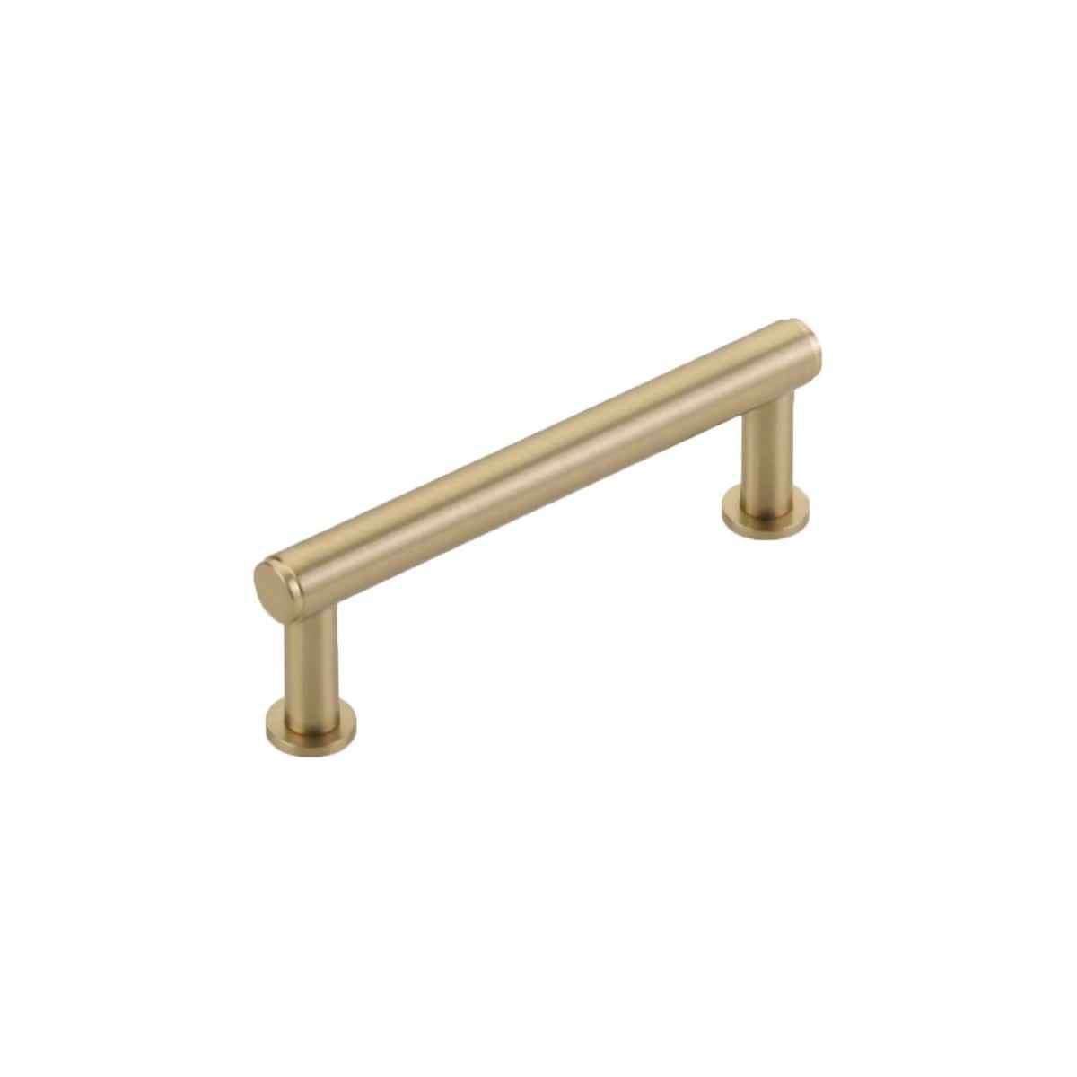 Pub House 3-1/2" Center to Center Smooth Bar Solid Brass Cabinet Pull Cabinet Handle