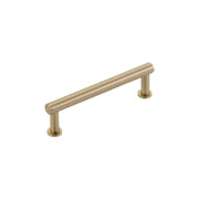 Schaub and Company - 5104-SSB - Pub House 4" Center to Center Smooth Bar Solid Brass Cabinet Pull in Signature Satin Brass