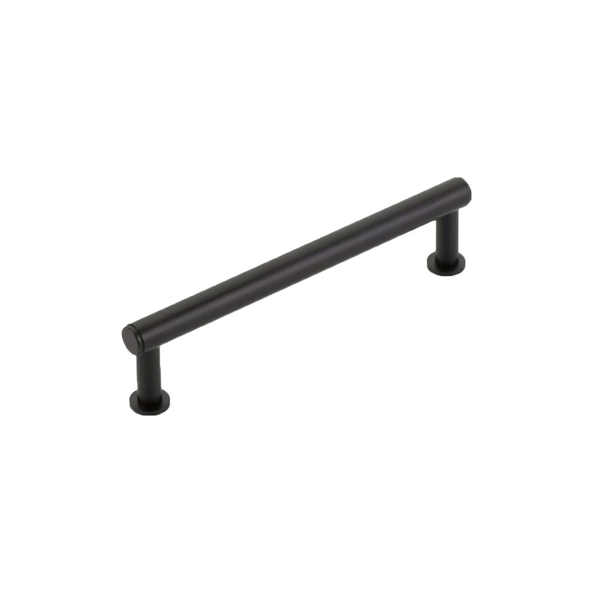 Schaub and Company - 5105-MB - Pub House 5" Center to Center Smooth Bar Solid Brass Cabinet Pull Cabinet Handle in Matte Black