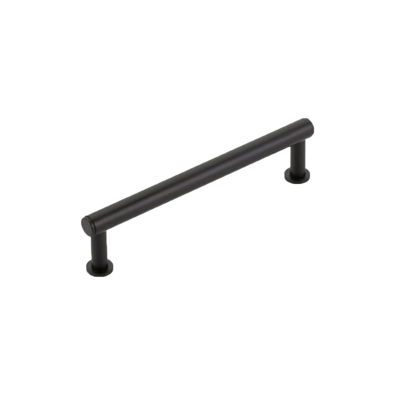 Schaub and Company - 5105-MB - Pub House 5" Center to Center Smooth Bar Solid Brass Cabinet Pull Cabinet Handle in Matte Black