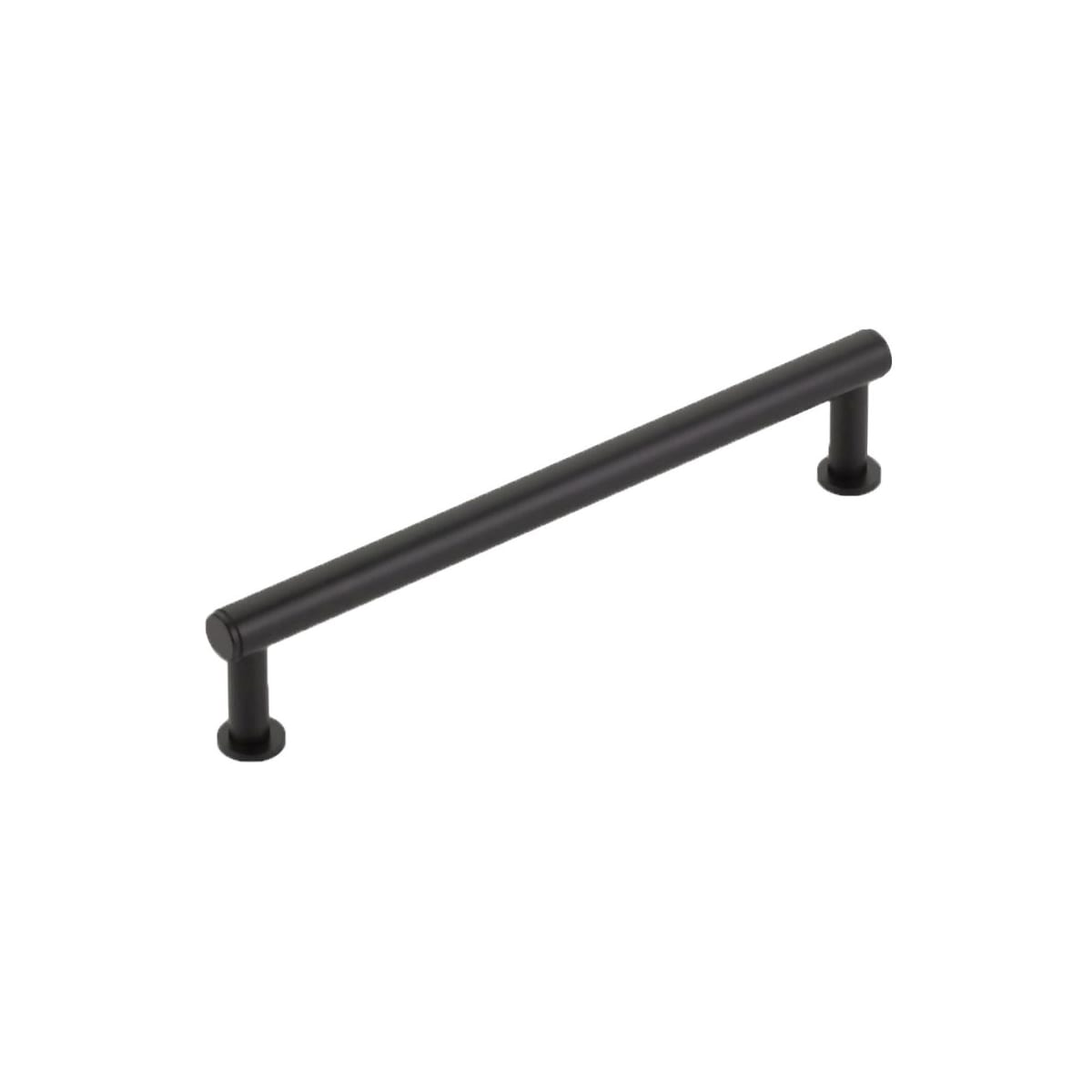 Schaub and Company - 5106-MB - Pub House 6" Center to Center Smooth Finish Solid Brass Cabinet Bar Handle / Drawer Bar Pull in Matte Black