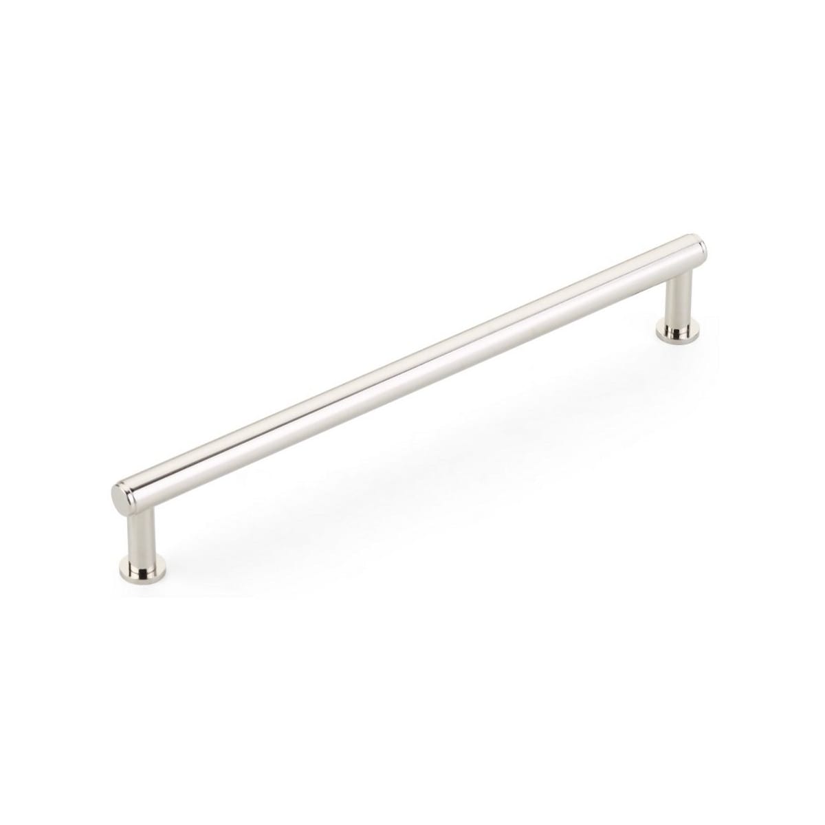 Schaub and Company - 5108-PN - Pub House 8" Center to Center Smooth Bar Solid Brass Cabinet Pull Cabinet Handle in Polished Nickel