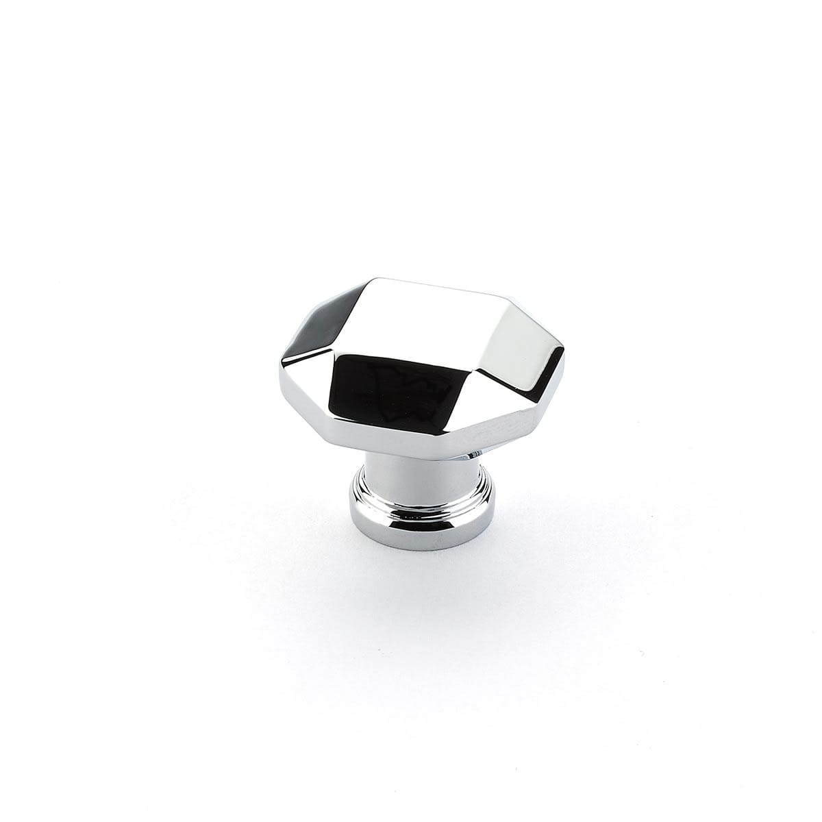 Schaub and Company - 531-26-25PACK - Menlo Park 1-1/4" Faceted Gem Octagon Cabinet Knobs - 2 Pack5 - 25 Pack in Polished Chrome