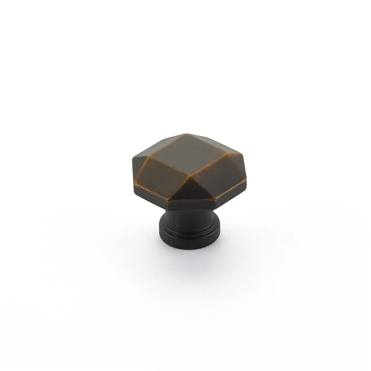Schaub and Company - 531-ABZ-10PACK - Menlo Park Pack of (10) - 1-1/4" Faceted Small Cabinet Knobs in Ancient Bronze