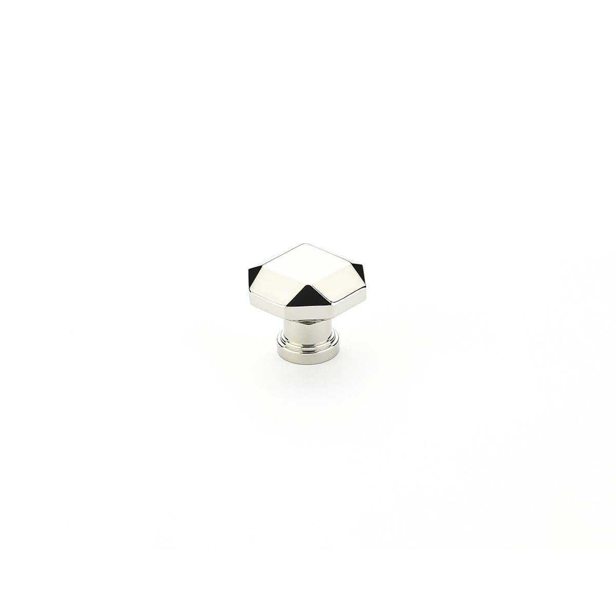 Schaub and Company - 531-PN-25PACK - Menlo Park 1-1/4" Faceted Gem Octagon Cabinet Knobs - 2 Pack5 - 25 Pack in Polished Nickel