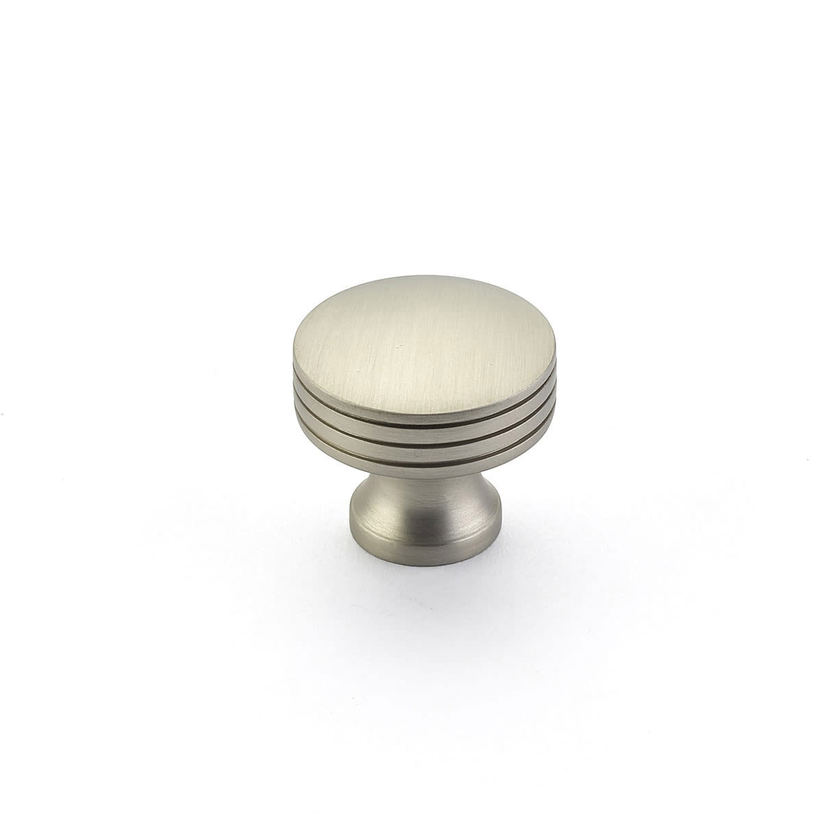 2 Pack5 - Menlo Park 1-1/4" Contemporary Round Flat Top Cabinet Knob with Ridges