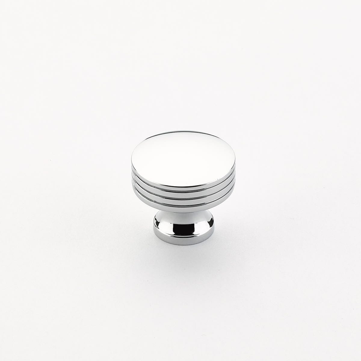 2 Pack5 - Menlo Park 1-1/4" Contemporary Round Flat Top Cabinet Knob with Ridges