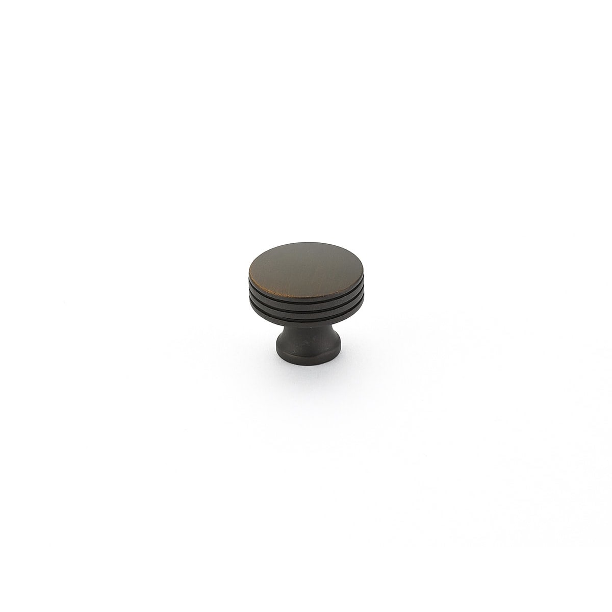 2 Pack5 - Menlo Park 1-1/4" Contemporary Round Flat Top Cabinet Knob with Ridges