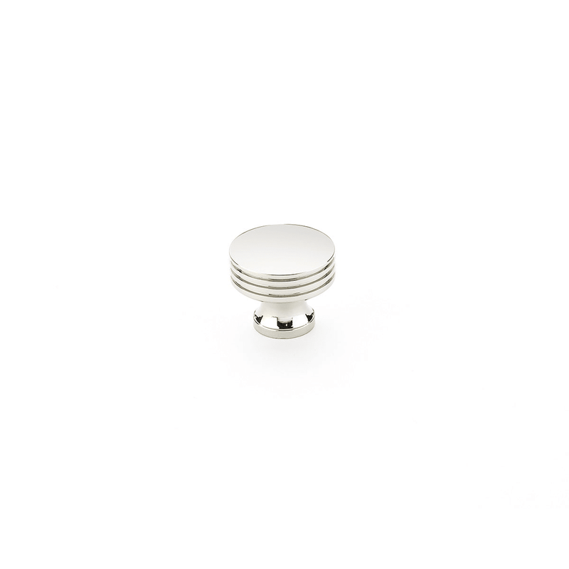 2 Pack5 - Menlo Park 1-1/4" Contemporary Round Flat Top Cabinet Knob with Ridges