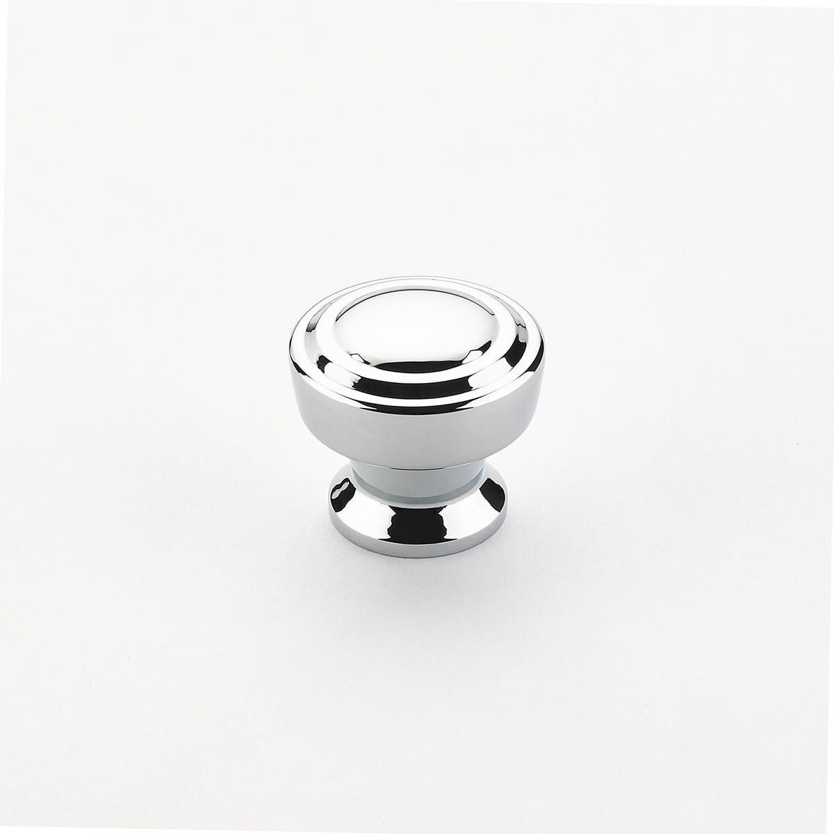 Schaub and Company - 533-26-25PACK - 2 Pack5 - Menlo Park 1-1/4" Round Ridged Cabinet Knobs / Drawer Knobs in Polished Chrome