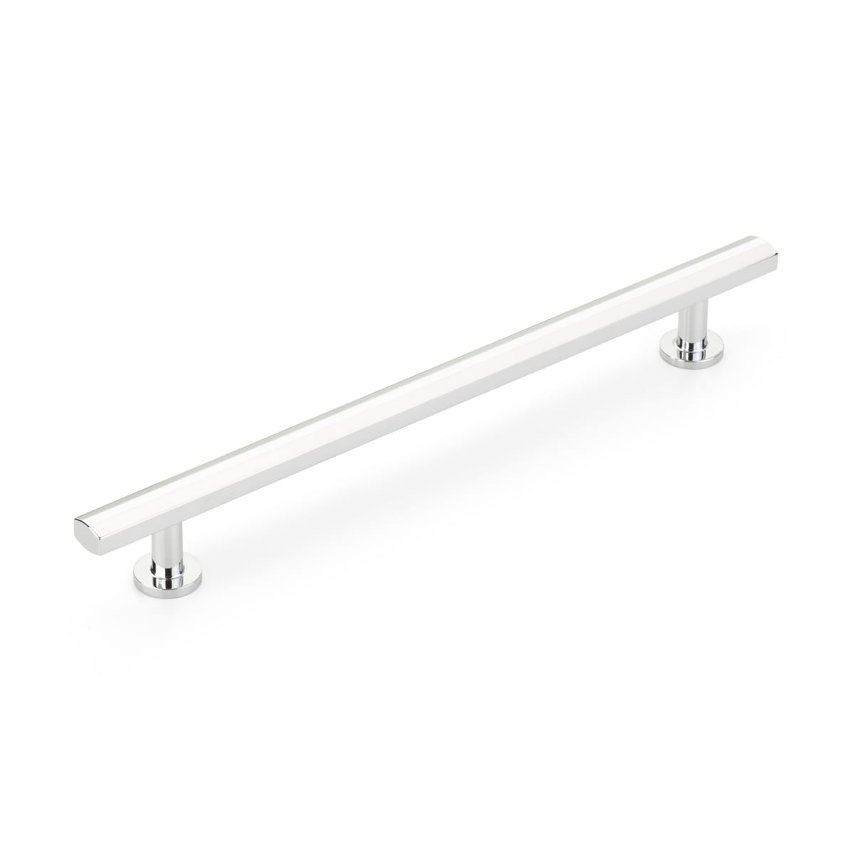Heathrow 8" Center to Center Contemporary Solid Brass Bar Handle Cabinet Pull