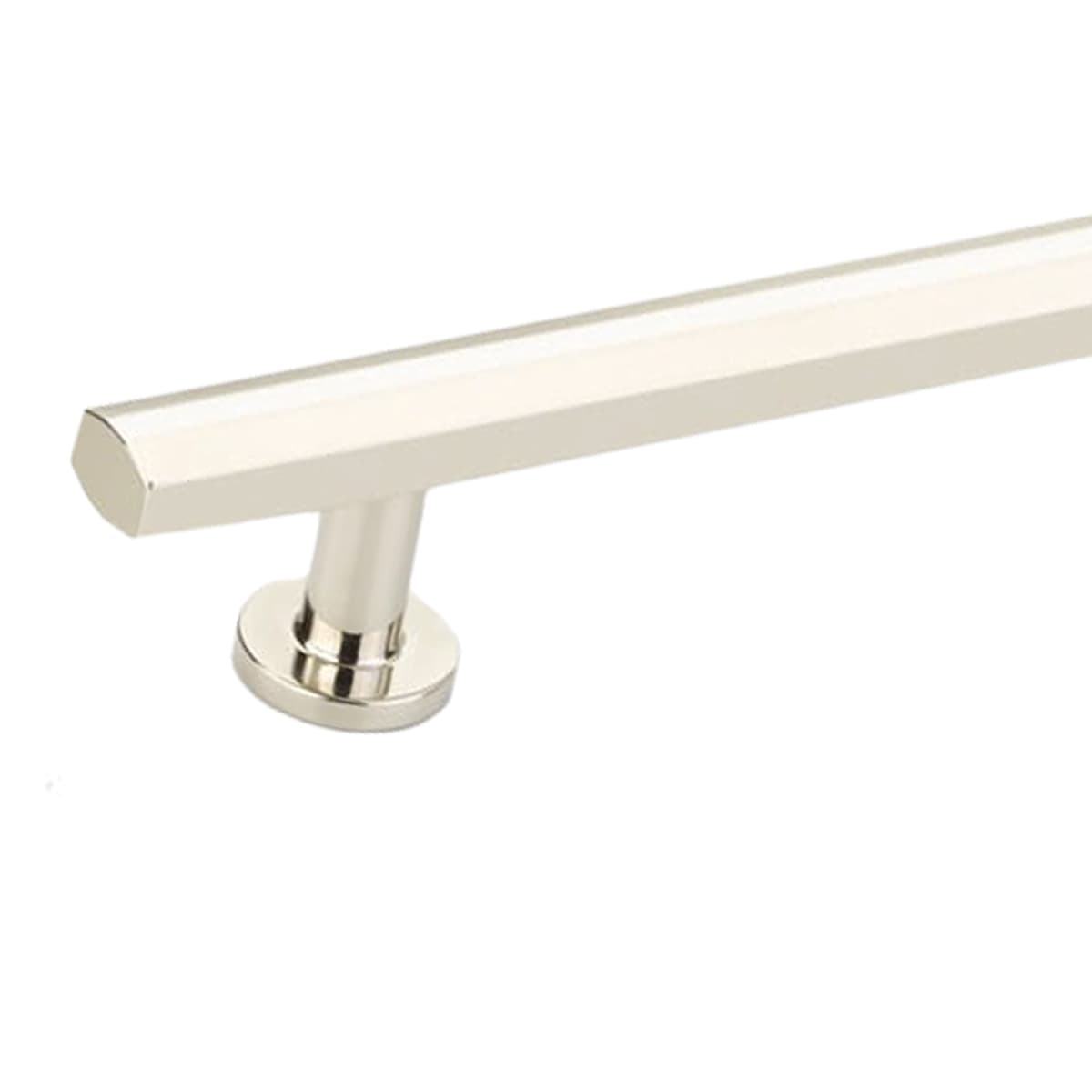 Schaub and Company - 555-PN - Heathrow 8" Center to Center Contemporary Solid Brass Bar Handle Cabinet Pull in Polished Nickel