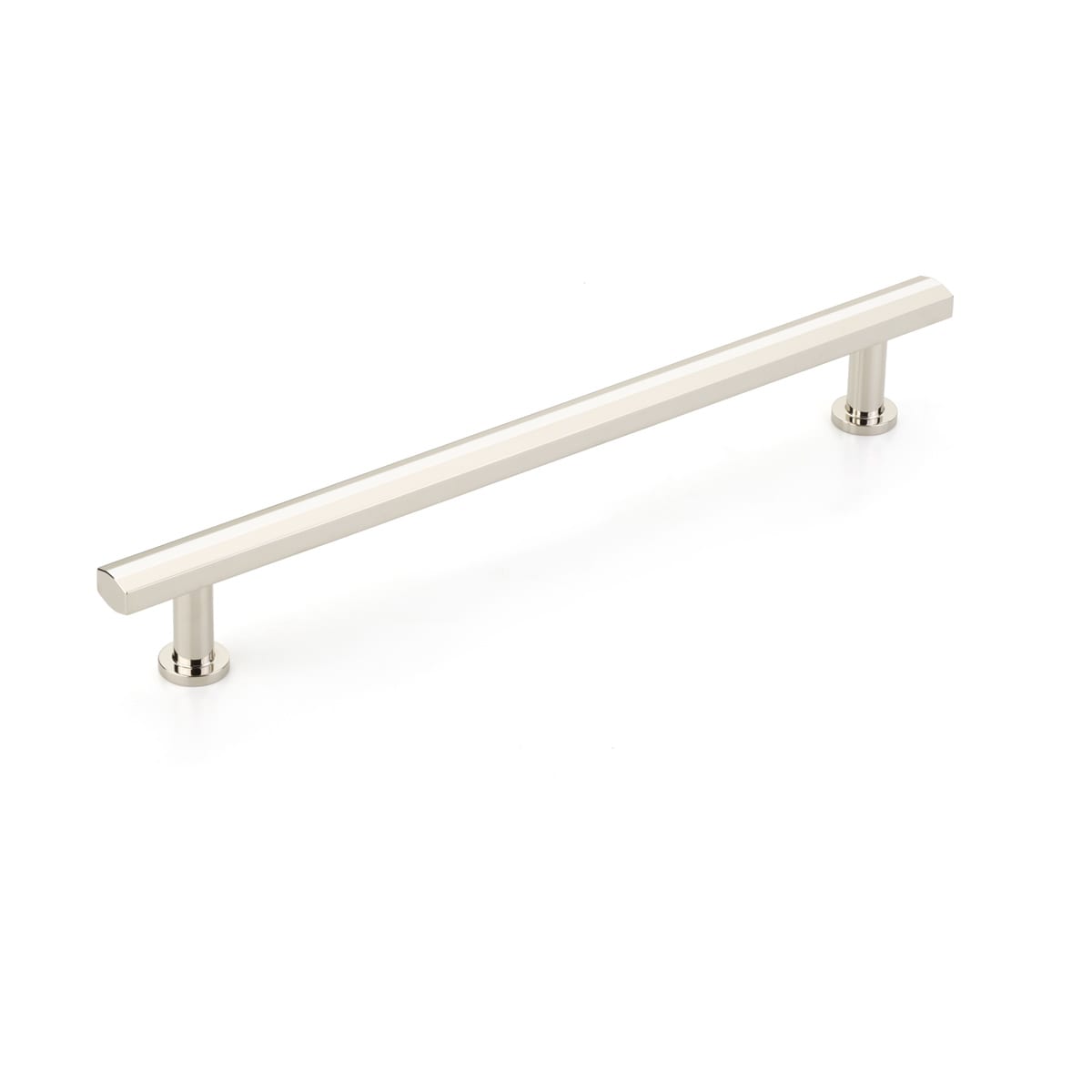 Schaub and Company - 557-PN - Heathrow 12" Center to Center Contemporary Bar Solid Brass Appliance Pull / Large Cabinet Handle Pull in Polished Nickel