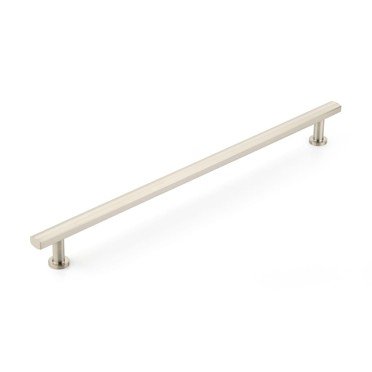 Schaub and Company - 558-BN - Heathrow 18" Center to Center Contemporary Solid Brass Bar Appliance Handle Pull / Large Cabinet Handle in Brushed Nickel