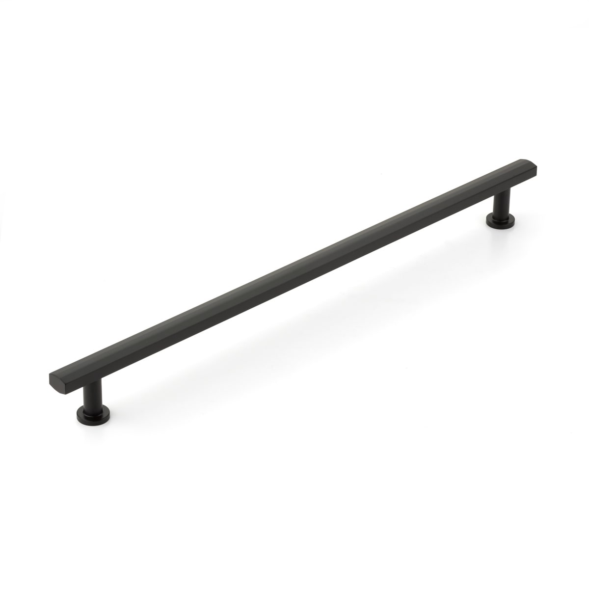Schaub and Company - 558-MB - Heathrow 18" Center to Center Contemporary Solid Brass Bar Appliance Handle Pull / Large Cabinet Handle in Matte Black