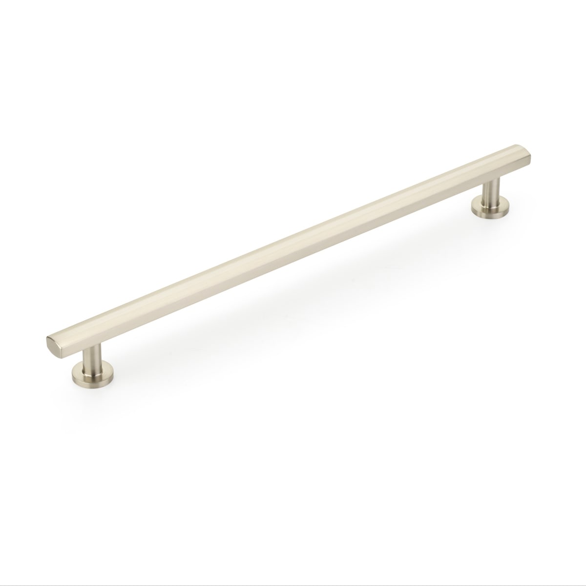 Schaub and Company - 562-BN - Heathrow 10" Center to Center Contemporary Bar Solid Brass Large Cabinet Handle / Drawer Pull in Brushed Nickel