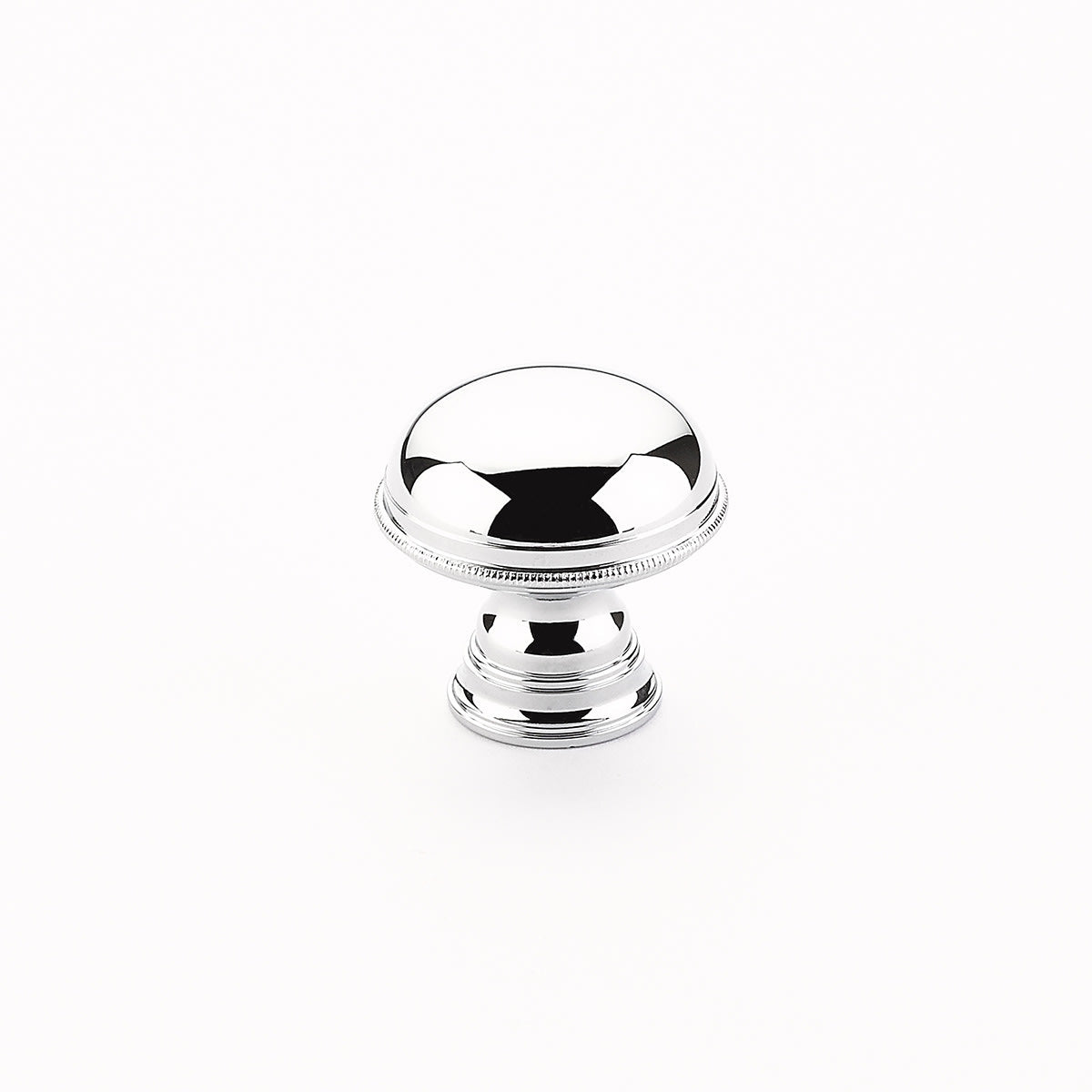 Atherton 1-1/4" Classic Traditional Smooth Round Solid Brass Cabinet Knob - Mushroom