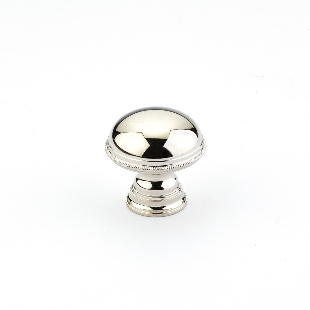 Atherton 1-1/4" Classic Traditional Smooth Round Solid Brass Cabinet Knob - Mushroom