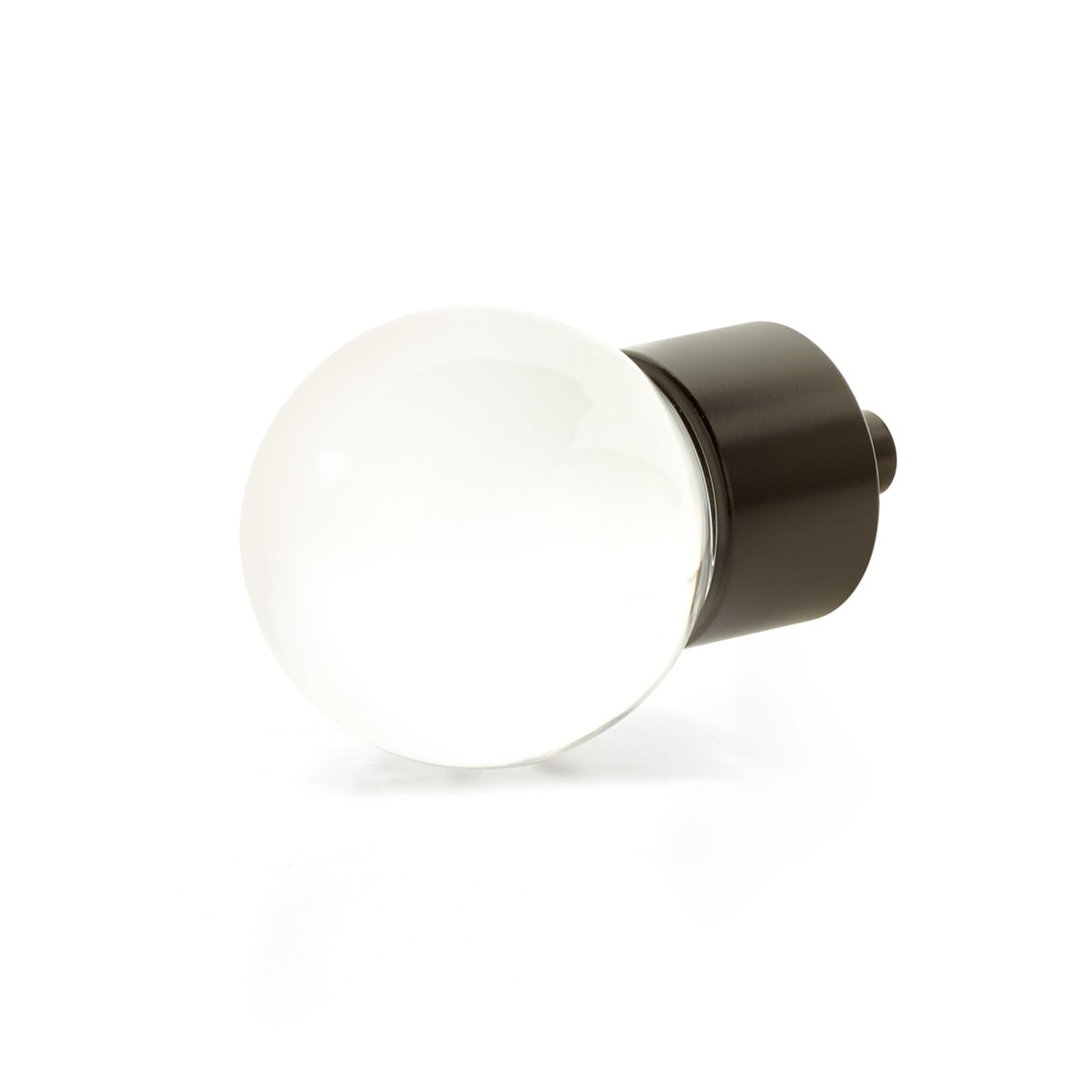 City Lights 1-3/8" Luxury Solid Brass and Glass Globe Ball Cabinet / Drawer Knob