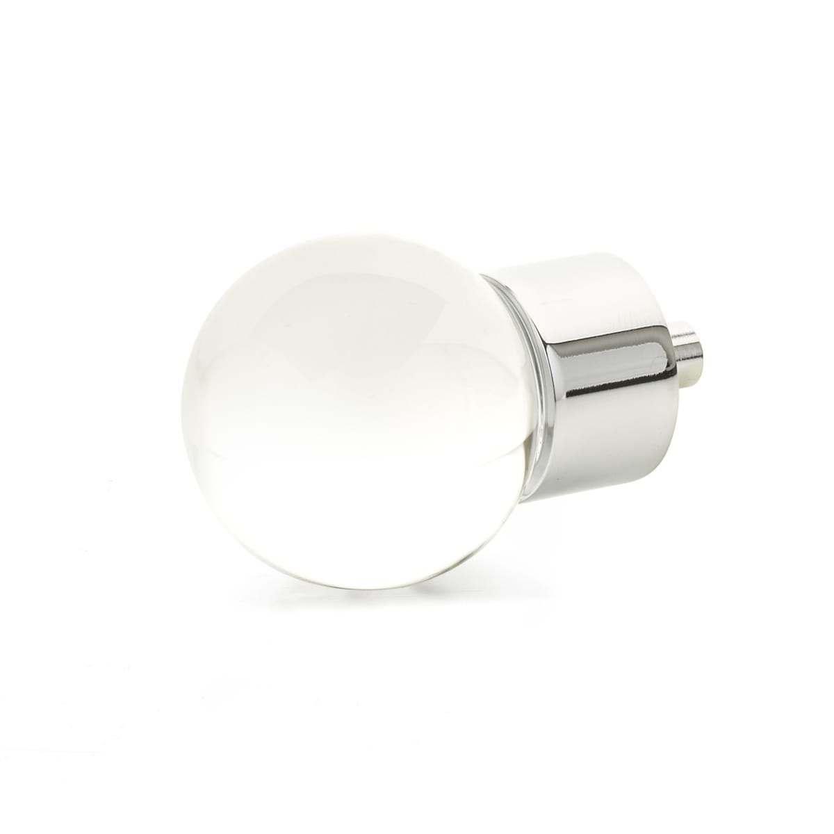 City Lights 1-3/8" Luxury Solid Brass and Glass Globe Ball Cabinet / Drawer Knob