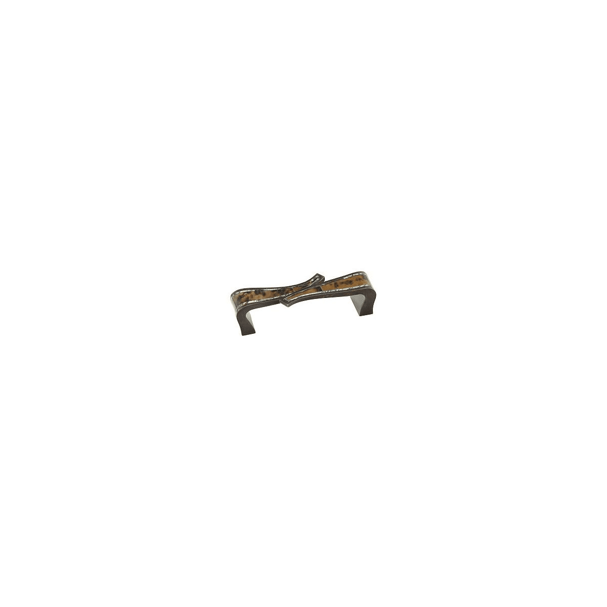 Avalon Bay 4" Center to Center Designer Solid Brass Cabinet Pull with Shell Inlay