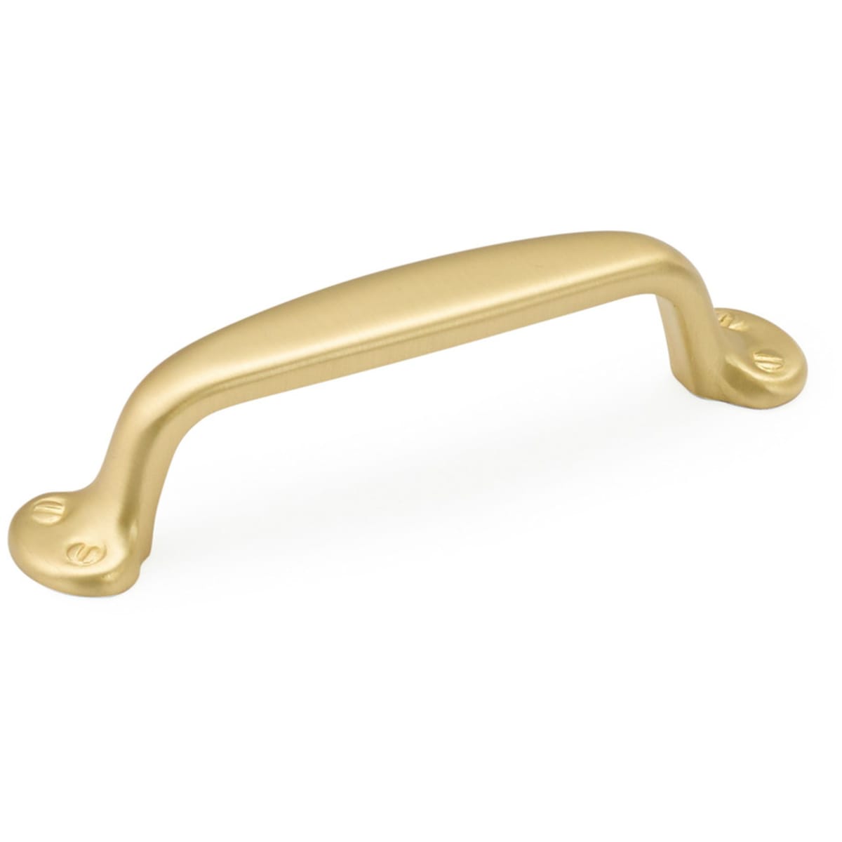 Country 4" Center to Center Solid Brass Traditional Handle Cabinet Pull