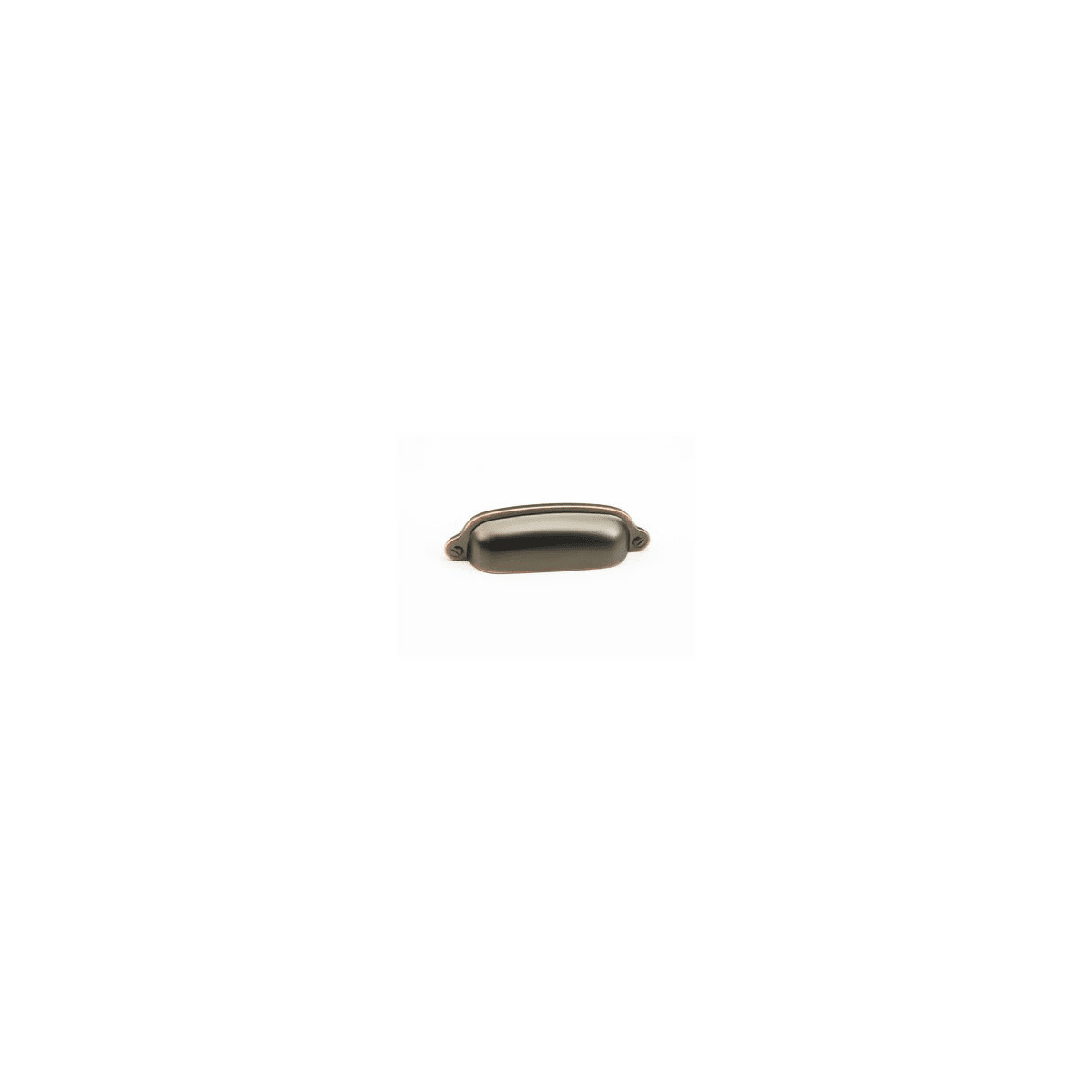 Country 3" Center to Center Solid Brass Traditional Shell / Cup Cabinet Pull