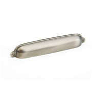 Schaub and Company - 744-AN - Country 6" Center to Center Solid Brass Traditional Shell / Cup Cabinet Pull in Antique Nickel