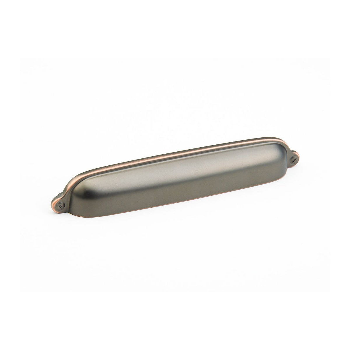 Country 6" Center to Center Solid Brass Traditional Shell / Cup Cabinet Pull