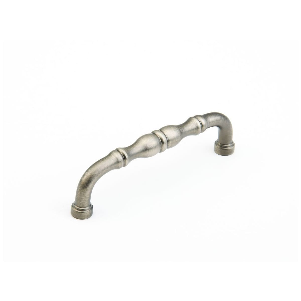 Colonial 4" Center to Center Traditional Knuckled Handle Solid Brass Cabinet Pull