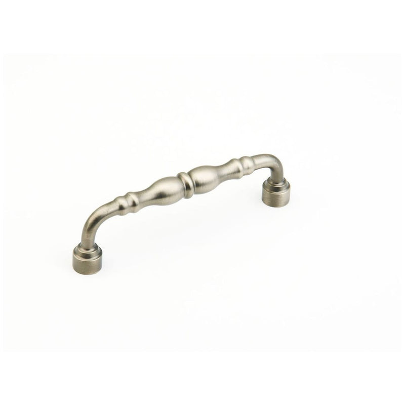 Schaub and Company - 748-AN - Colonial 6" Center to Center Traditional Knuckled Handle Solid Brass Cabinet Pull in Antique Nickel