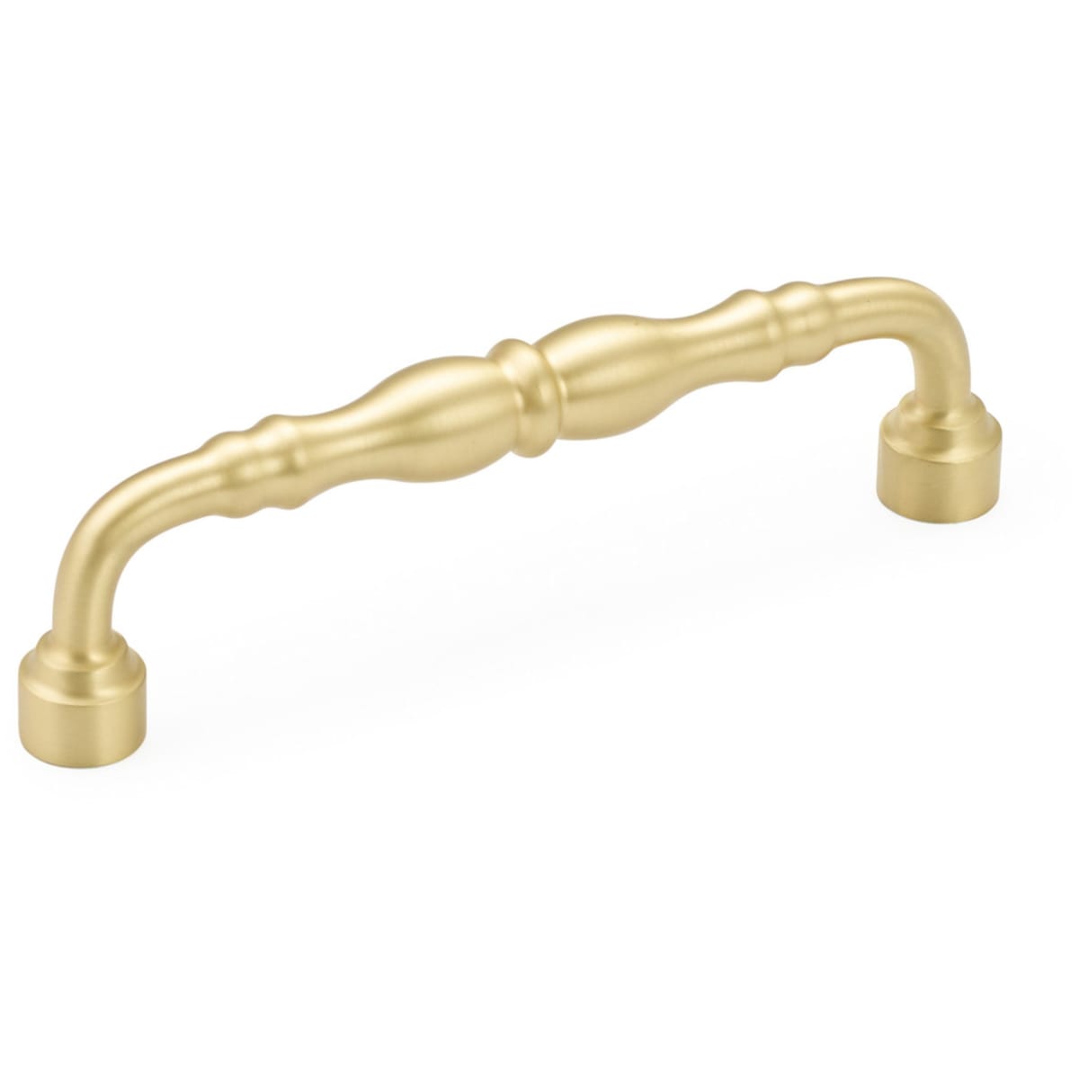 Colonial 6" Center to Center Traditional Knuckled Handle Solid Brass Cabinet Pull