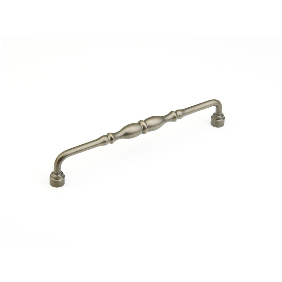 Schaub and Company - 749-AN - Colonial 12" Center to Center Traditional Knuckled Handle Solid Brass Appliance Pull / Cabinet Pull in Antique Nickel