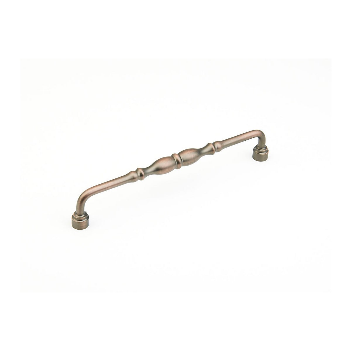 Colonial 12" Center to Center Traditional Knuckled Handle Solid Brass Appliance Pull / Cabinet Pull