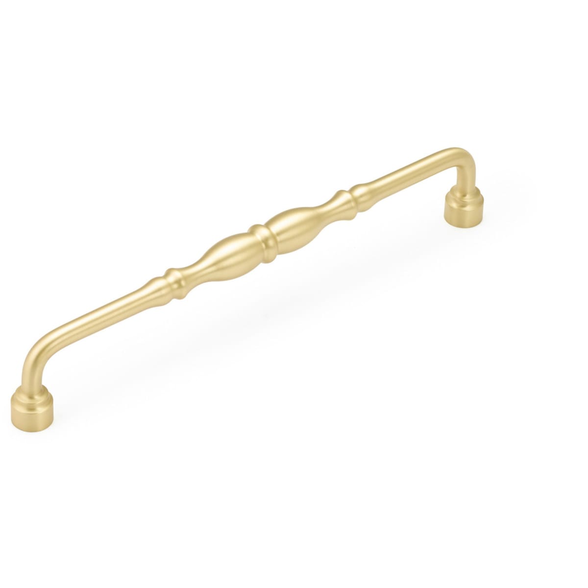 Colonial 12" Center to Center Traditional Knuckled Handle Solid Brass Appliance Pull / Cabinet Pull