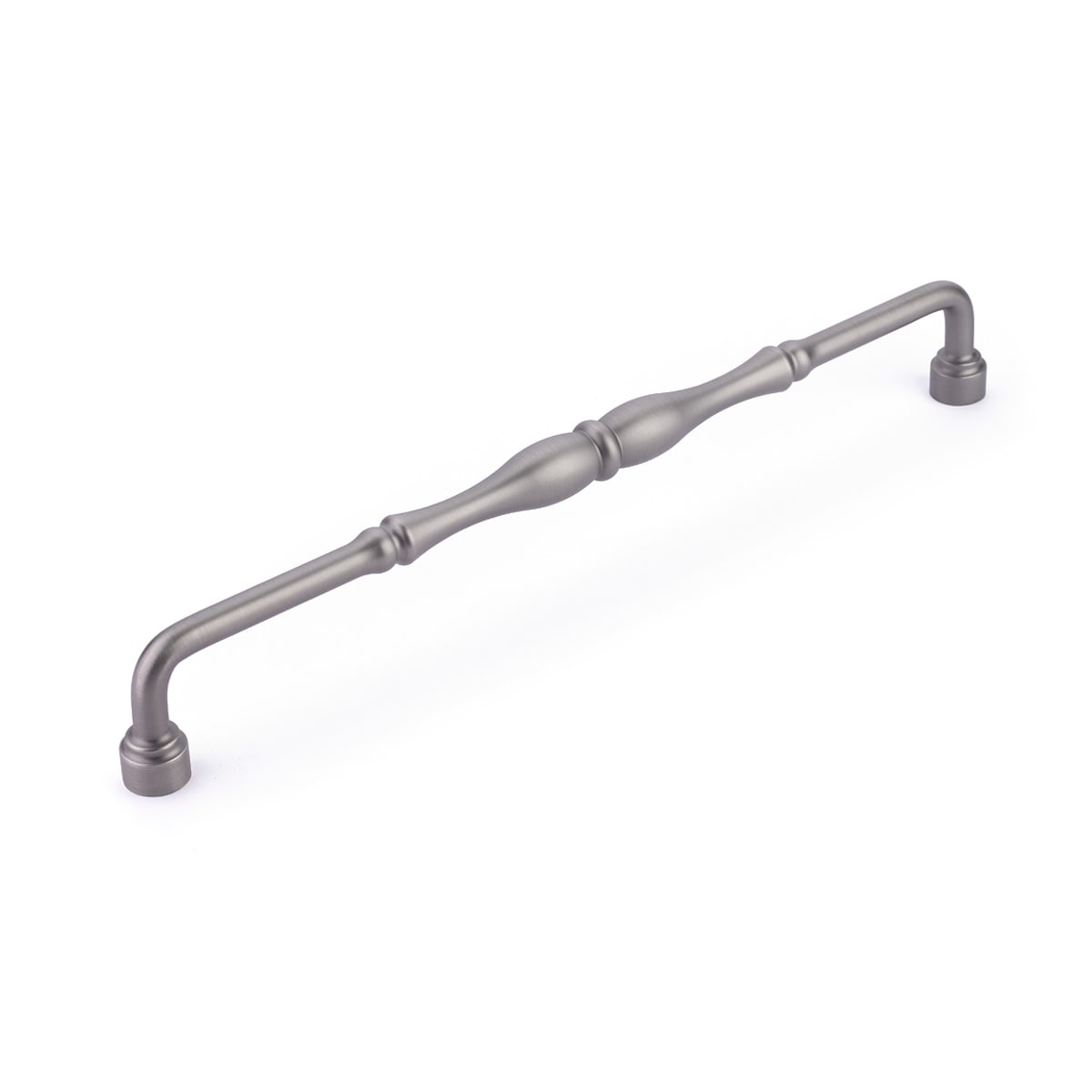 Schaub and Company - 7495-AN - Colonial 15" Center to Center Traditional Knuckled Handle Solid Brass Appliance Pull / Large Cabinet Pull in Antique Nickel