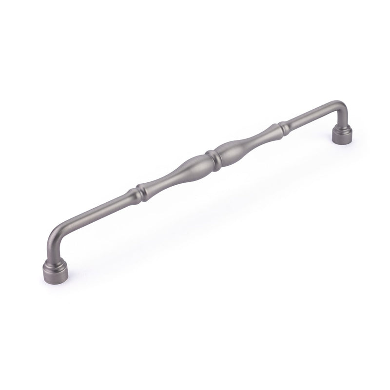 Schaub and Company - 7495-AN - Colonial 15" Center to Center Traditional Knuckled Handle Solid Brass Appliance Pull / Large Cabinet Pull in Antique Nickel