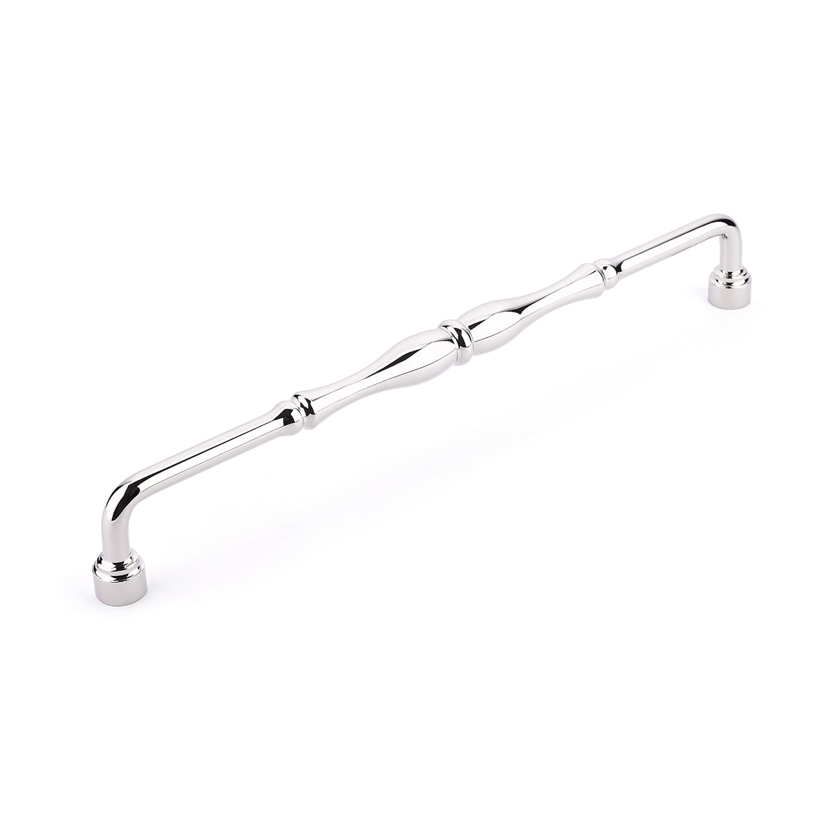 Colonial 15" Center to Center Traditional Knuckled Handle Solid Brass Appliance Pull / Large Cabinet Pull