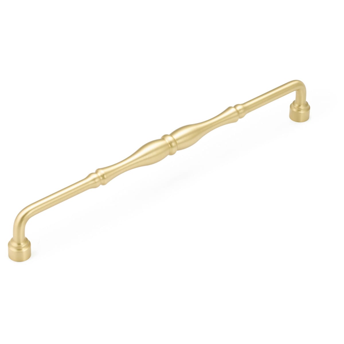 Colonial 15" Center to Center Traditional Knuckled Handle Solid Brass Appliance Pull / Large Cabinet Pull
