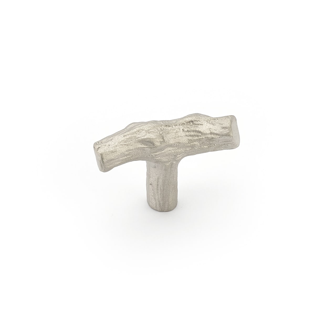 Mountain 2" Rustic Cabin Tree Twig Branch Cast Bronze T Bar Cabinet Knob - Made in Italy