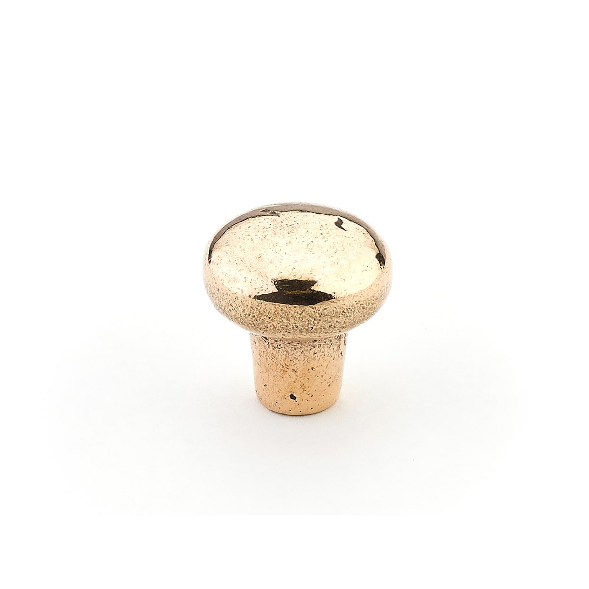 Schaub and Company - 771-NB - Mountain 1-1/4" Rustic Aged Round Solid Bronze Cabinet Knob - Made in Italy in Natural Bronze