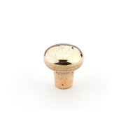 Schaub and Company - 771-NB - Mountain 1-1/4" Rustic Aged Round Solid Bronze Cabinet Knob - Made in Italy in Natural Bronze