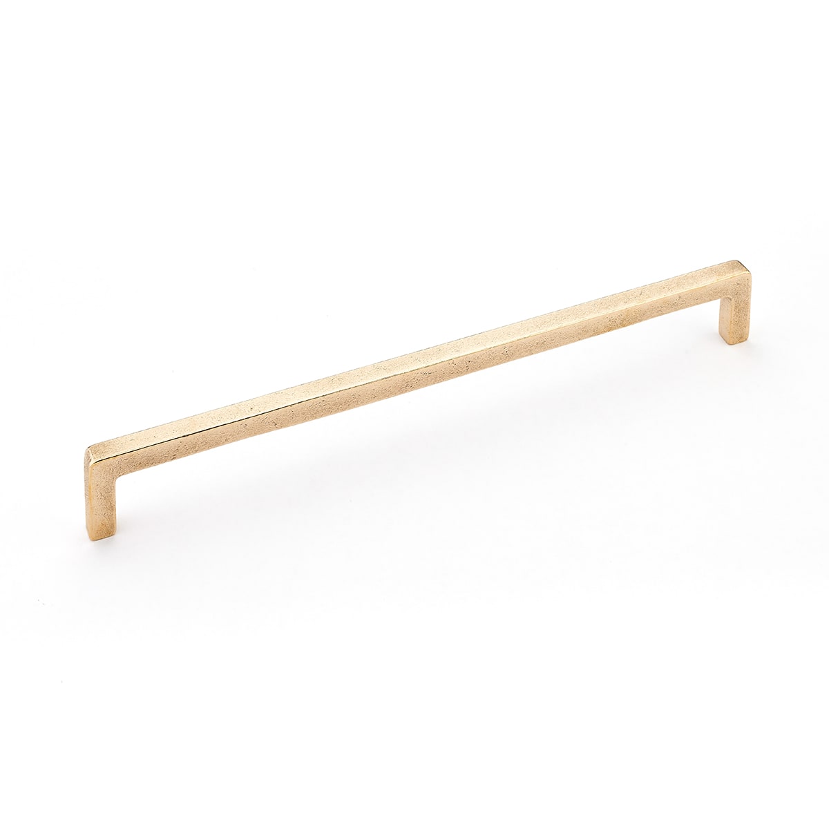 Vinci 12" Luxury Rustic Modern Cast Bronze Large Cabinet Bar Handle / Drawer Bar Pull -  Made in Italy