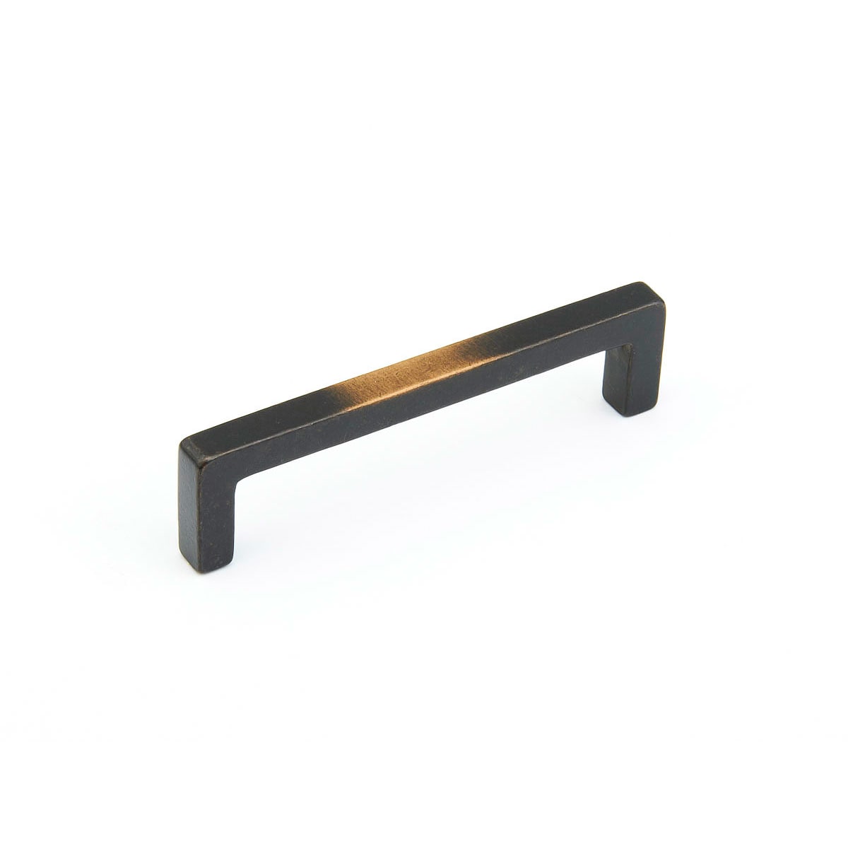 Vinci 4" Center to Center Luxury Modern Rustic Cast Bronze Cabinet Handle Pull - Made in Italy
