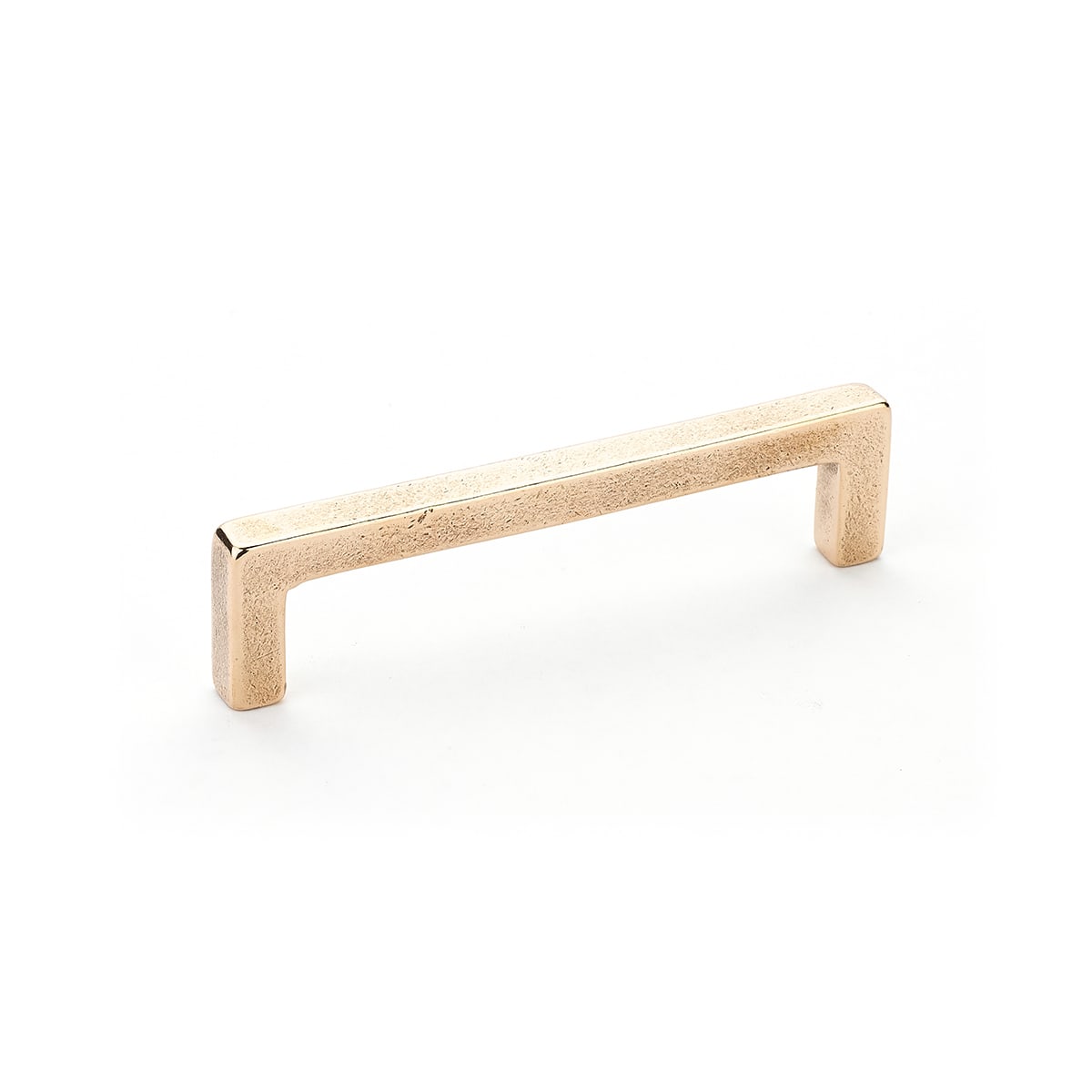 Schaub and Company - 788-4-NB - Vinci 4" Center to Center Luxury Modern Rustic Cast Bronze Cabinet Handle Pull - Made in Italy in Natural Bronze